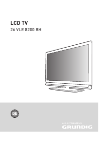 Bedienungsanleitung Grundig 26 VLE 8200 BH LCD fernseher