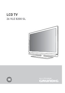 Bedienungsanleitung Grundig 26 VLE 8200 SL LCD fernseher