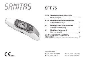 Ramkoers ontvangen goud Handleiding Sanitas SFT 75 Thermometer