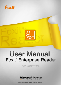 Handleiding Foxit Enterprise Reader 6.0