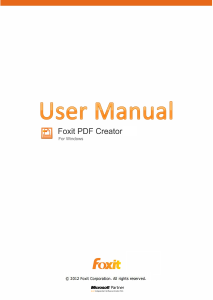 Manual Foxit PDF Creator 3.1