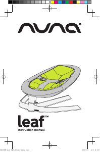 Instrukcja Nuna Leaf Leżaczek