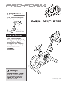 Manual Pro-Form PFEVEX71516.0 Tour de France Bicicletă exercitii