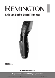 Handleiding Remington MB350L Lithium Barba Baardtrimmer