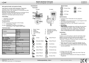 Manual de uso Revolt ZX-2630-675 Interruptor horario