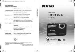 Handleiding Pentax Optio WS80 Digitale camera