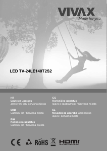 Priručnik Vivax TV-24LE140T2S2 LED televizor