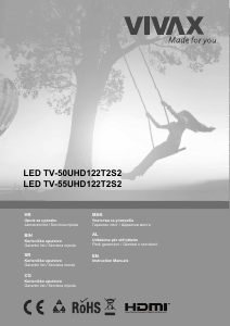 Priručnik Vivax TV-55UHD122T2S2 LED televizor
