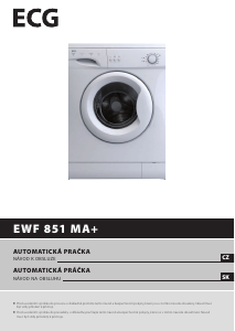 Manuál ECG EWF 851 MA+ Pračka