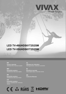 Manual Vivax TV-49UHDS61T2S2SM LED Television
