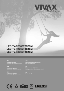 Priručnik Vivax TV-40S60T2S2SM LED televizor