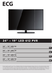 Manuál ECG 24 LED 612 PVR LED televize