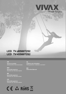Priručnik Vivax TV-43S60T2S2 LED televizor