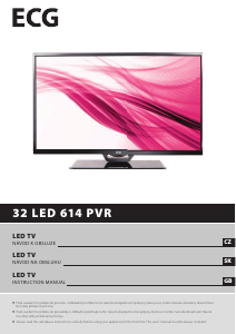 Handleiding ECG 32 LED 614 PVR LED televisie