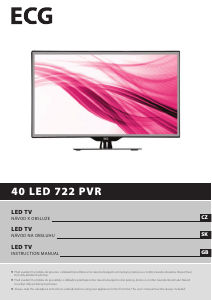 Návod ECG 40 LED 722 PVR LED televízor