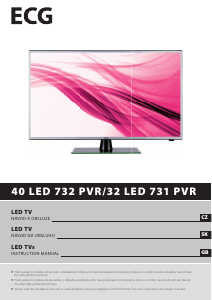 Návod ECG 40 LED 732 PVR LED televízor