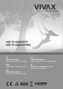 Priručnik Vivax TV 32LE141T2 LED televizor