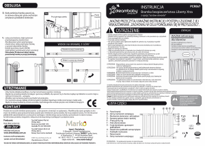Instrukcja Dreambaby PCR867 Liberty Xtra Bramka barierka