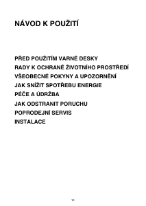 Manuál Whirlpool AKM 201/WH Varná deska
