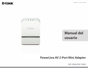 Manual de uso D-Link DHP-329AV Adaptador de powerline