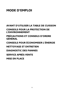 Mode d’emploi Whirlpool AKM 270/IX Table de cuisson