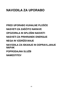 Priročnik Whirlpool AKM 270/IX/01 Grelna plošča