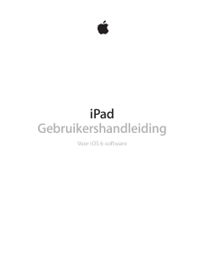 Handleiding Apple iPad (iOS 6) Tablet