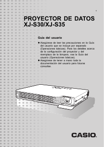 Manual de uso Casio XJ-S35 Proyector