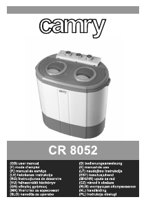 Manual Camry CR 8052 Washing Machine