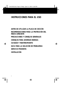 Manual de uso Whirlpool AKM 522/IX/01 Placa
