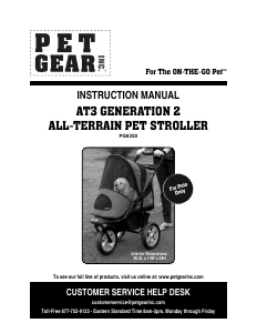 Manual PetGear AT3 Generation 2 Pet Stroller