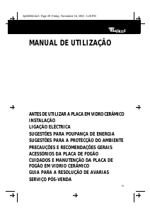 Manual Whirlpool AKM 950/IX Placa