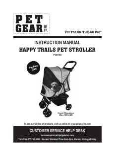 Manual PetGear Happy Trails Pet Stroller