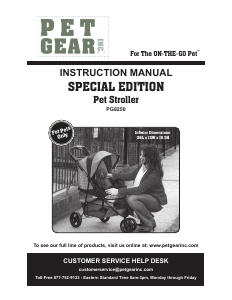 Manual PetGear Special Edition Pet Stroller