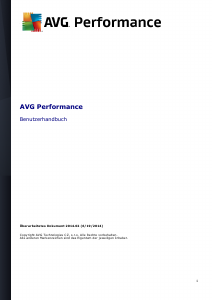 Bedienungsanleitung AVG Performance (2014)