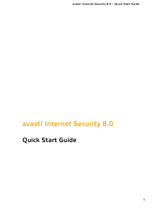 Handleiding Avast Internet Security 8.0