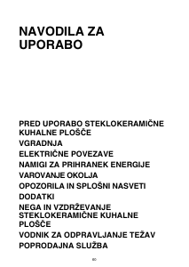 Priročnik Whirlpool AKT 155/IX Grelna plošča