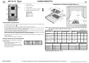 Manuale Whirlpool AKT 301/IX Piano cottura