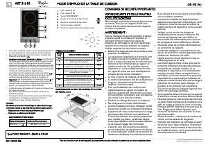 Mode d’emploi Whirlpool AKT 316/IX Table de cuisson