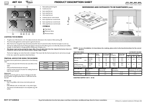 Bedienungsanleitung Whirlpool AKT 424/NB/03 Kochfeld