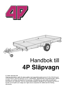 Bruksanvisning 4P Touring 445TX Släpvagn