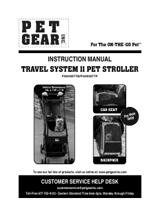 Handleiding PetGear Travel System II Dierenwandelwagen