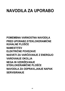 Priročnik Whirlpool AKT 8210 LX Grelna plošča