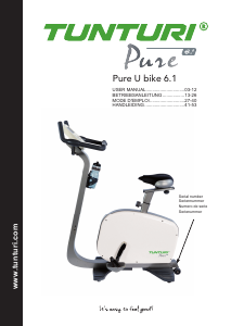 Manual Tunturi Pure U Bike 6.1 Exercise Bike