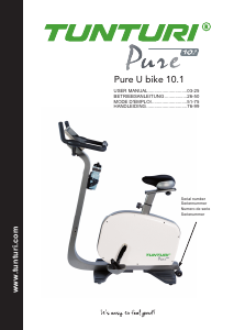 Manual Tunturi Pure U Bike 10.1 Exercise Bike