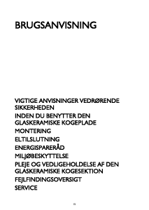 Brugsanvisning Whirlpool AKT 836/LX Kogesektion