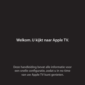 Handleiding Apple AppleTV (2nd gen) Mediaspeler