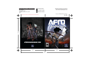 Manual Sony PlayStation 3 Afro Samurai