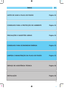 Manual Whirlpool G2P HE61/BR Placa