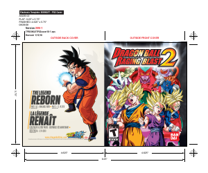 Mode d’emploi Sony PlayStation 3 Dragon Ball Z - Rading Blast 2